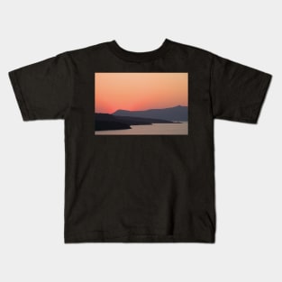 Sunset at Santorini Kids T-Shirt